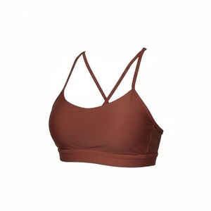 ALO Yoga Strappy Sports Bra — Rust